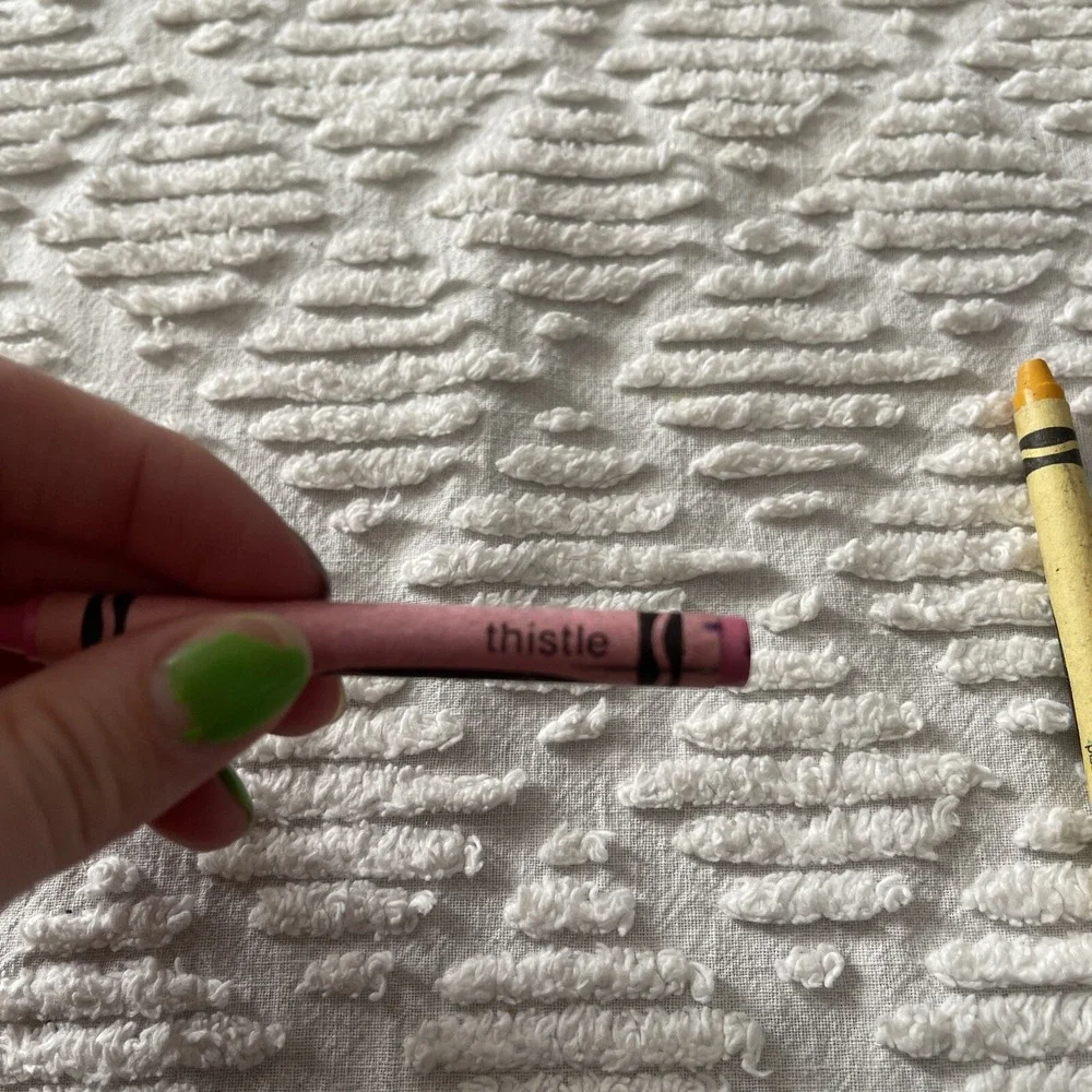 Thistle Crayola Crayon ‎ Retired USA UNUSED Vintage Binney & Smith + DANDELION
